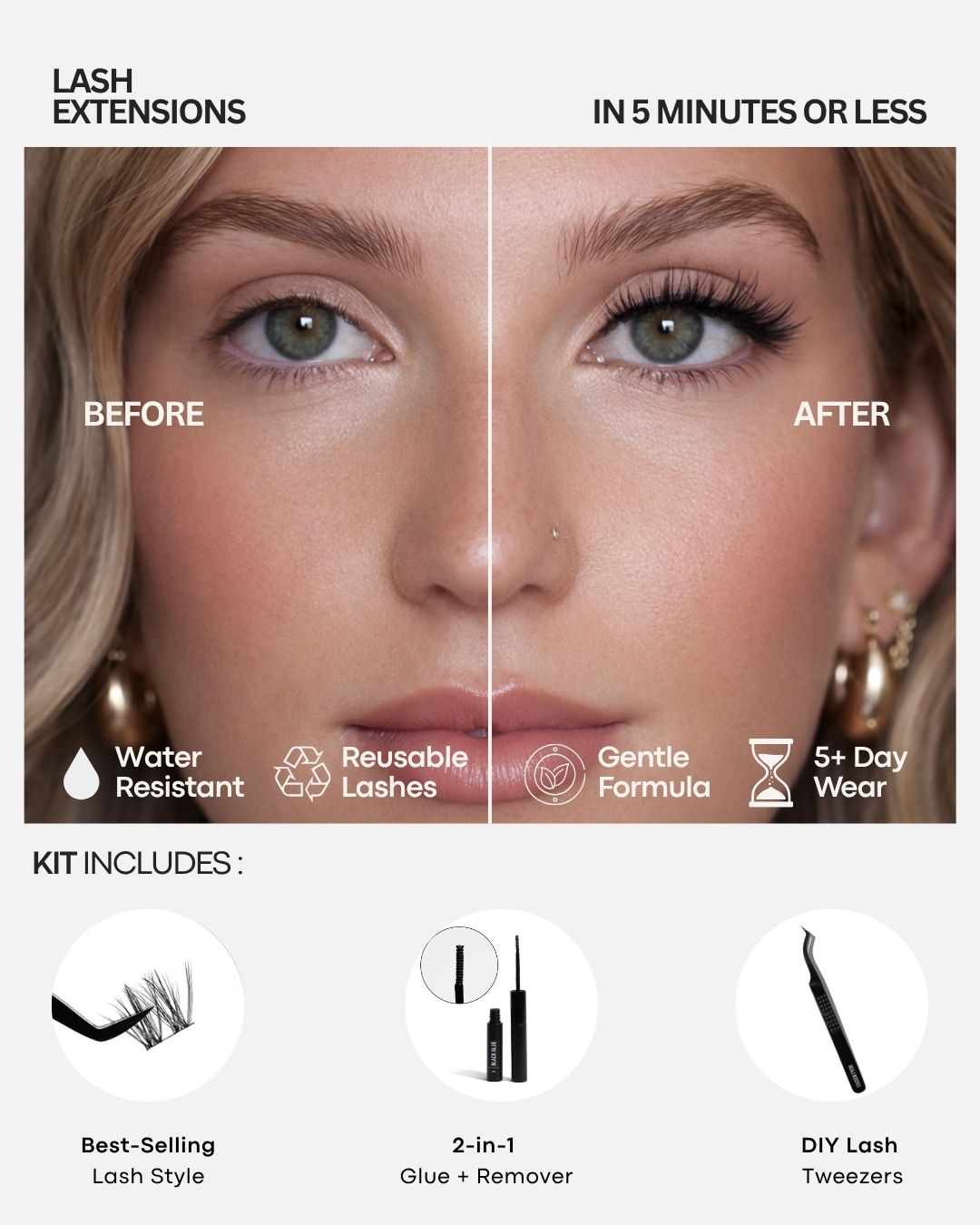 5 minute lash set kit