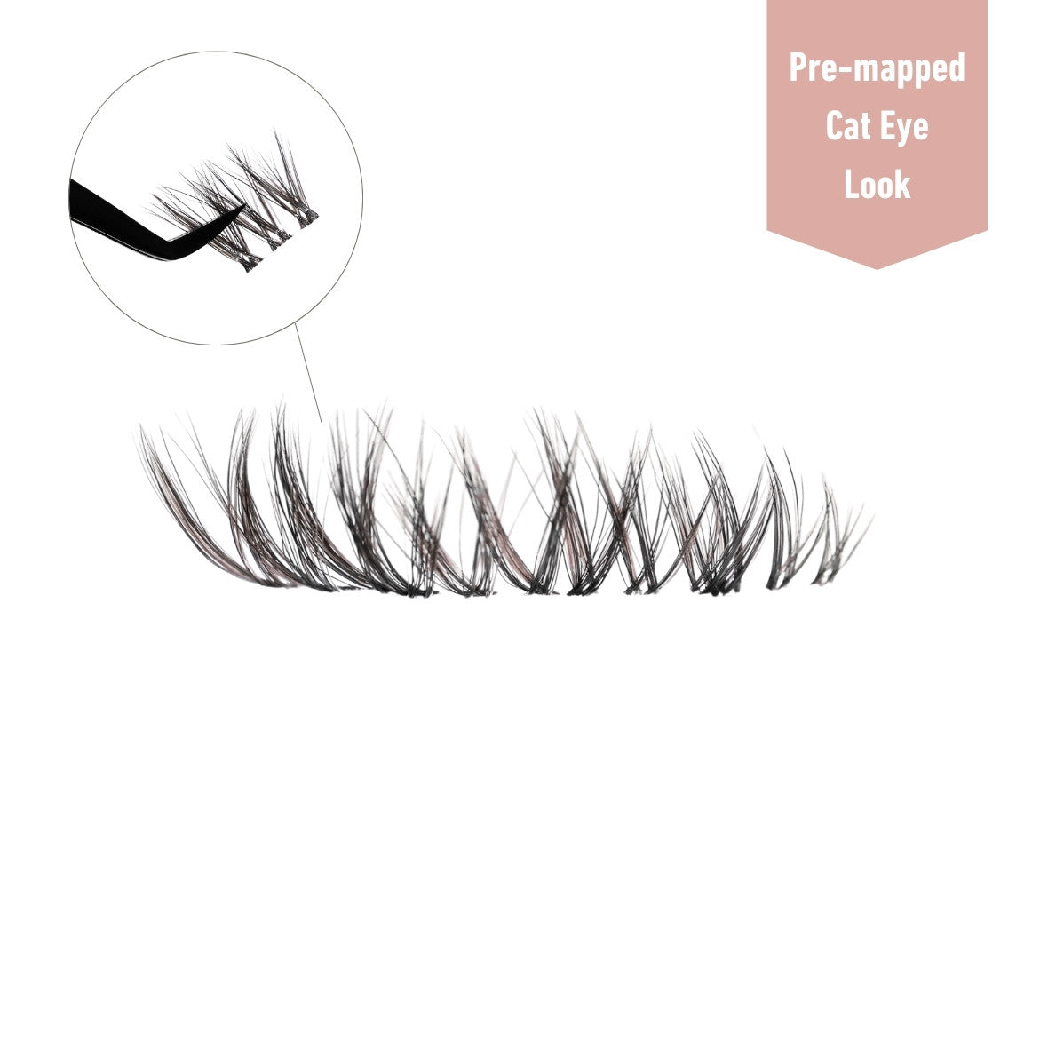 Dark Brown Cat Eye DIY Lash Extensions