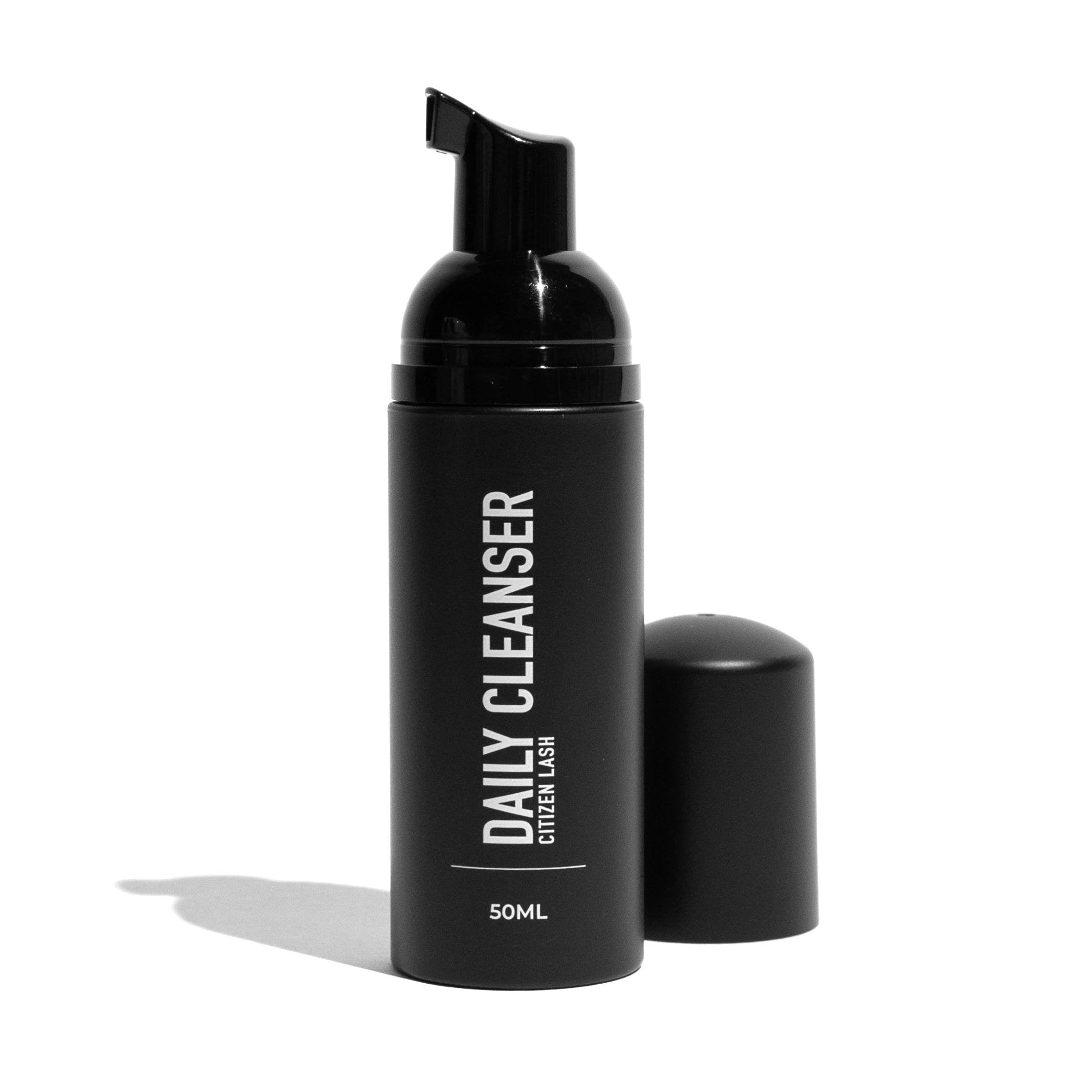 DIY lash cleanser for daily cleansing while wearing temporary lash extensions