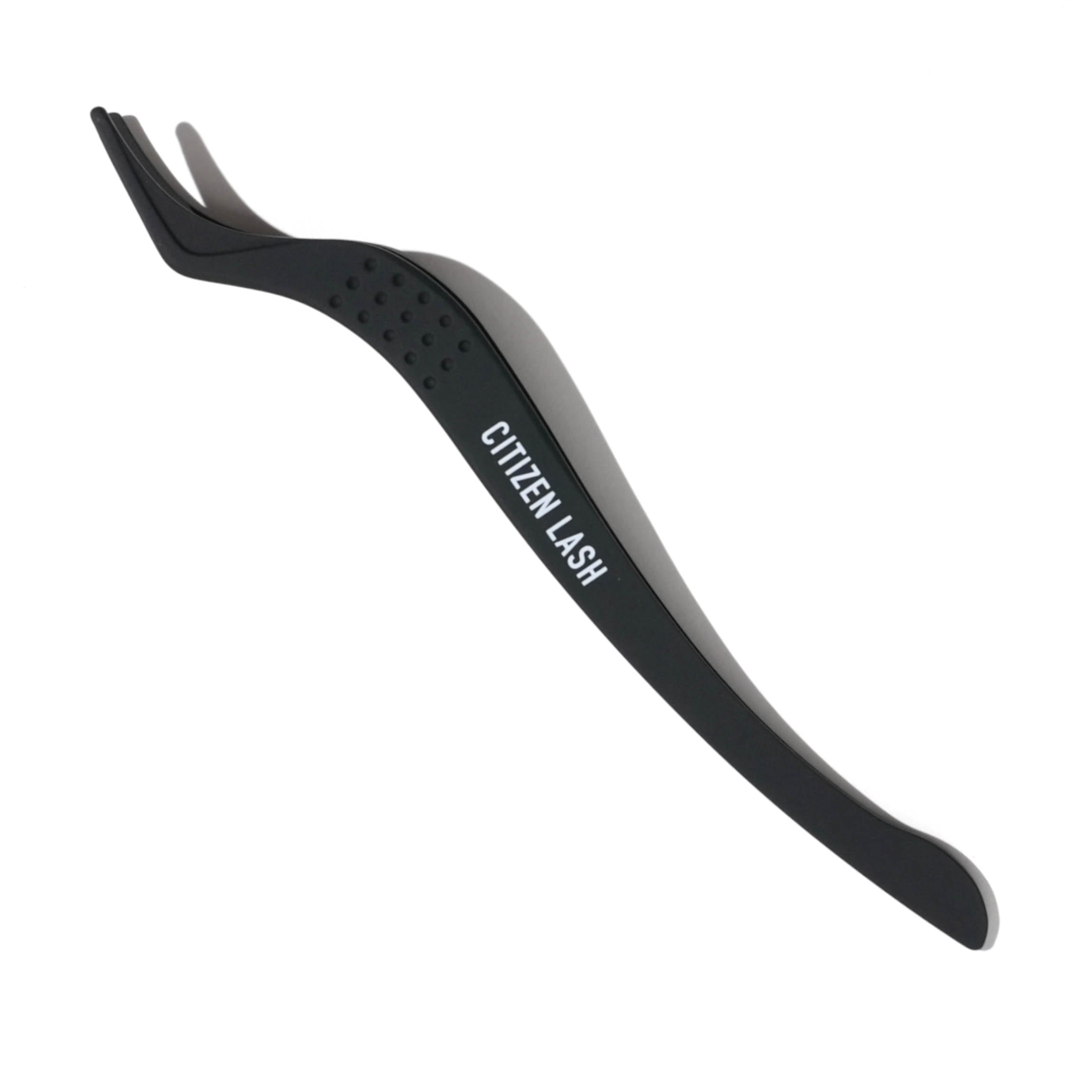 A black finishing tweezer with the brand name 'CITIZEN LASH' written on the side.