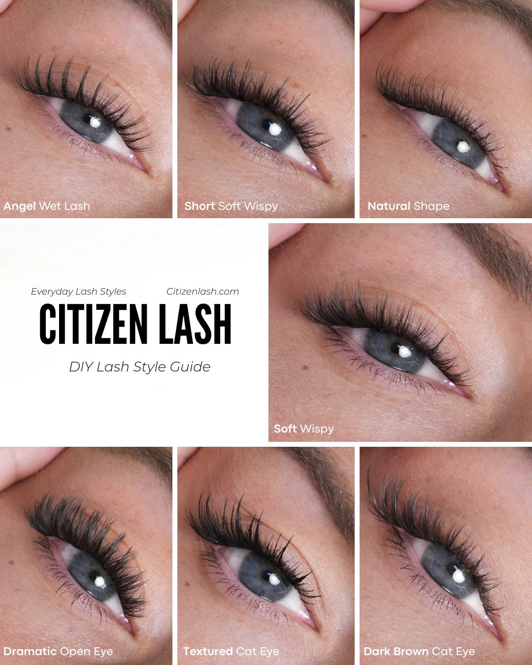 temporary lash extension style guide