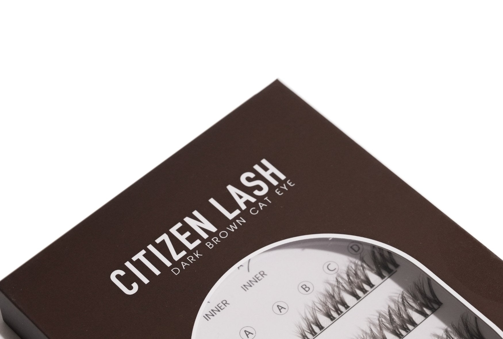 temporary diy lashes in dark brown